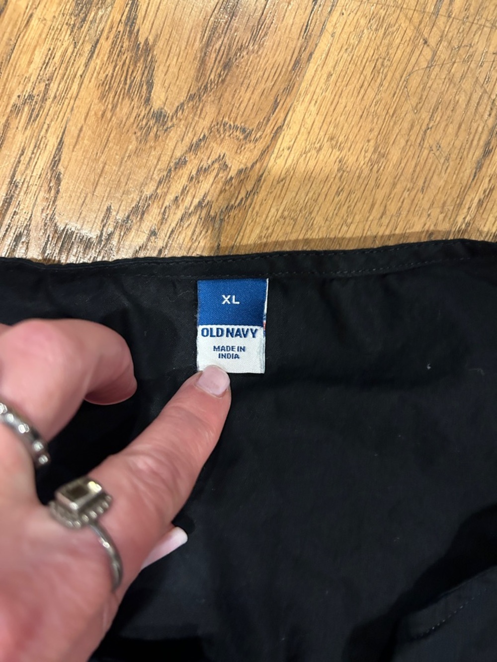 Old Navy Black Puff-Sleeve Peplum Blouse - Picture 2 of 6